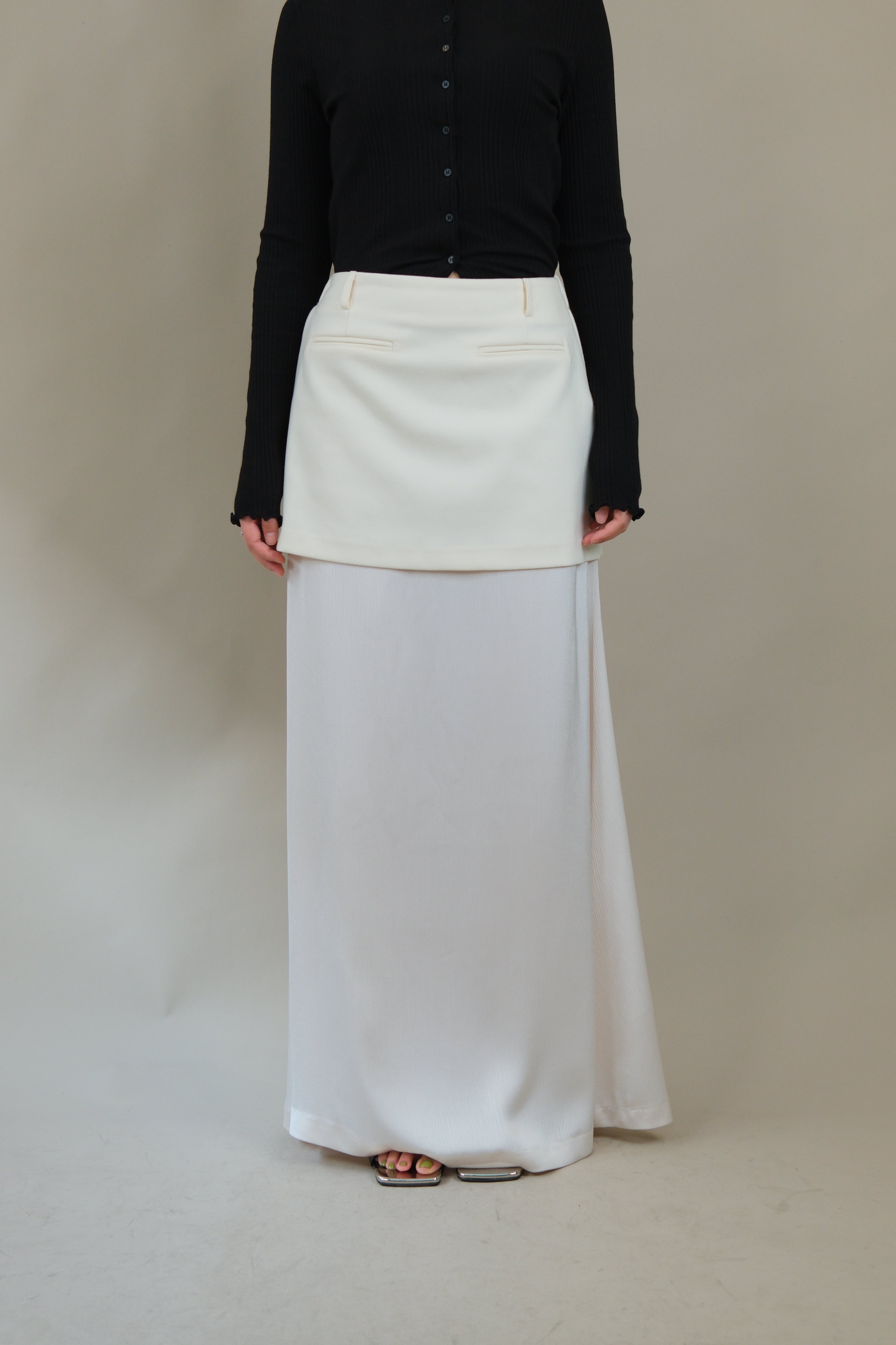 Siere double layer maxi skirt
