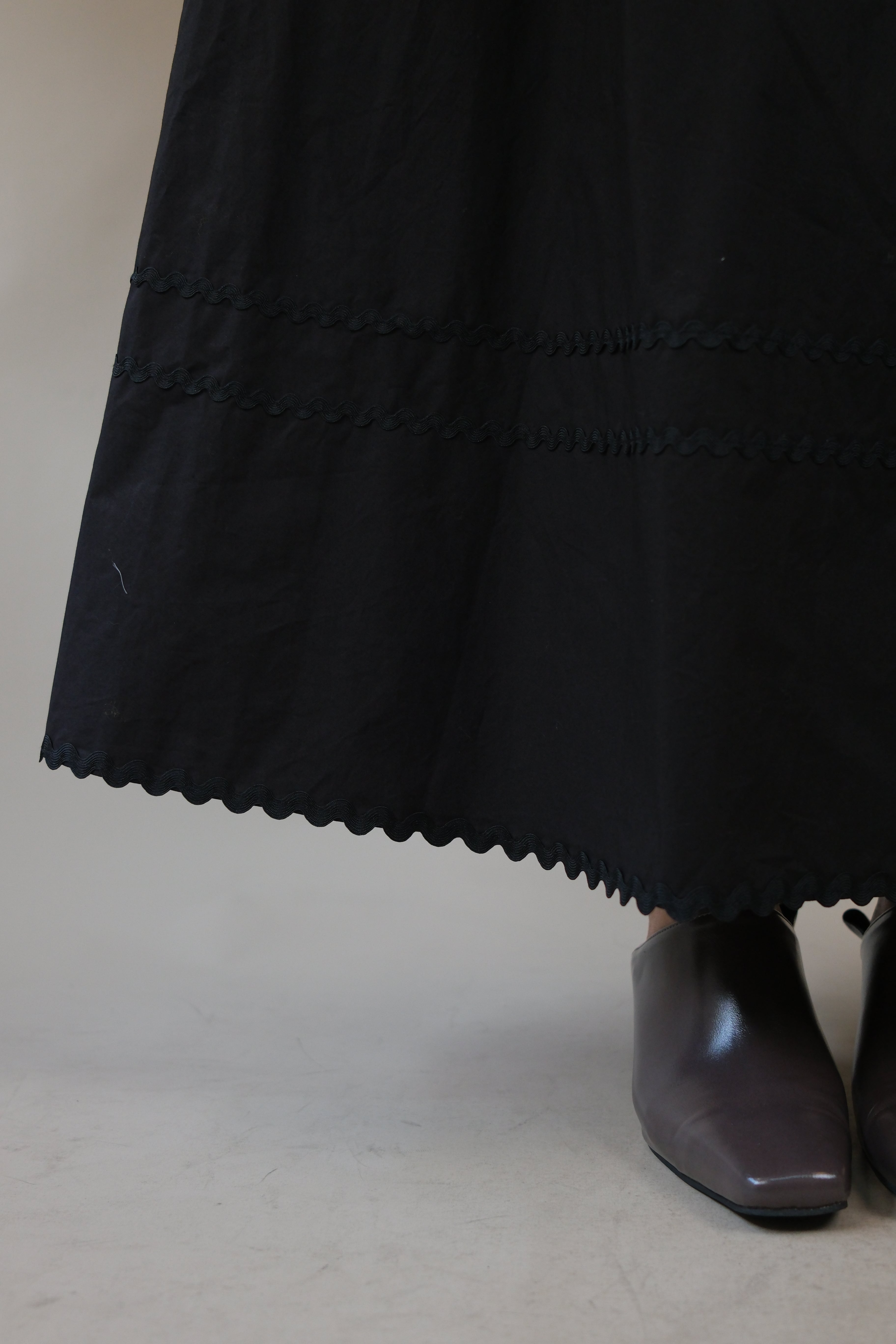 Wavey tape maxi skirt