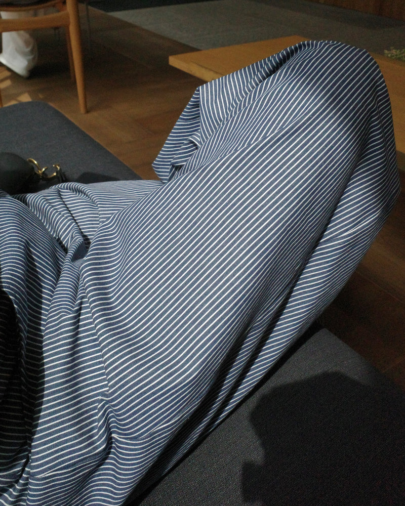 highrise stripe wide pants