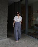 highrise stripe wide pants