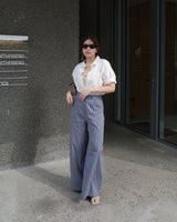 highrise stripe wide pants