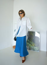 wide stripe oversized shirt