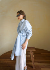 tie front oversized shirt