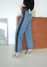 2 tone slim jeans