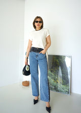 unbalance terry crop top
