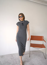 ribbed knit maxi dress