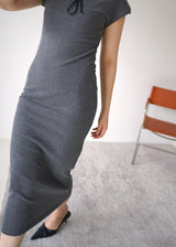 ribbed knit maxi dress