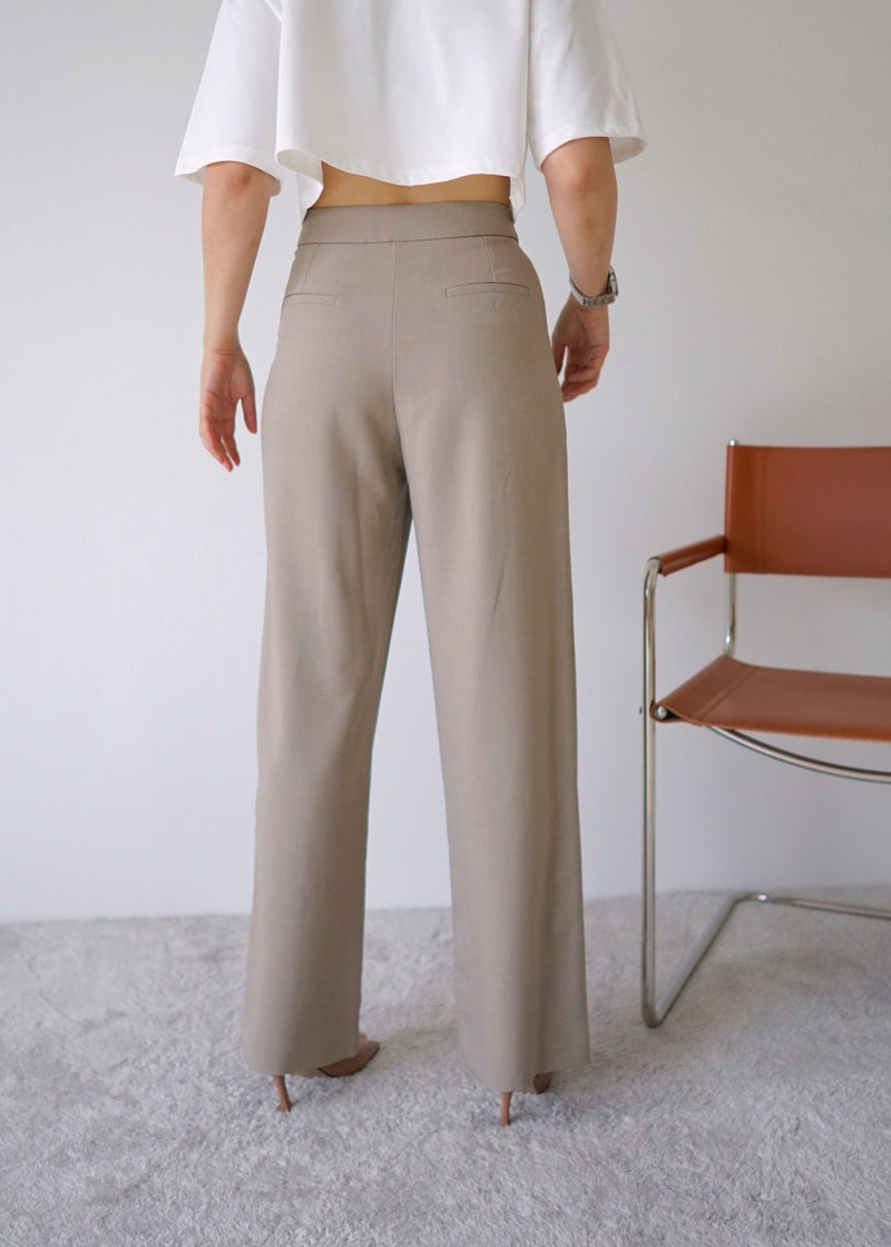 criss cross pleated trousers