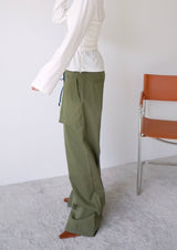 double waistband cargo pants