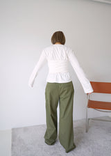 double waistband cargo pants