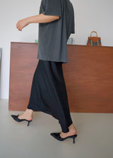 shasha satin maxi skirt