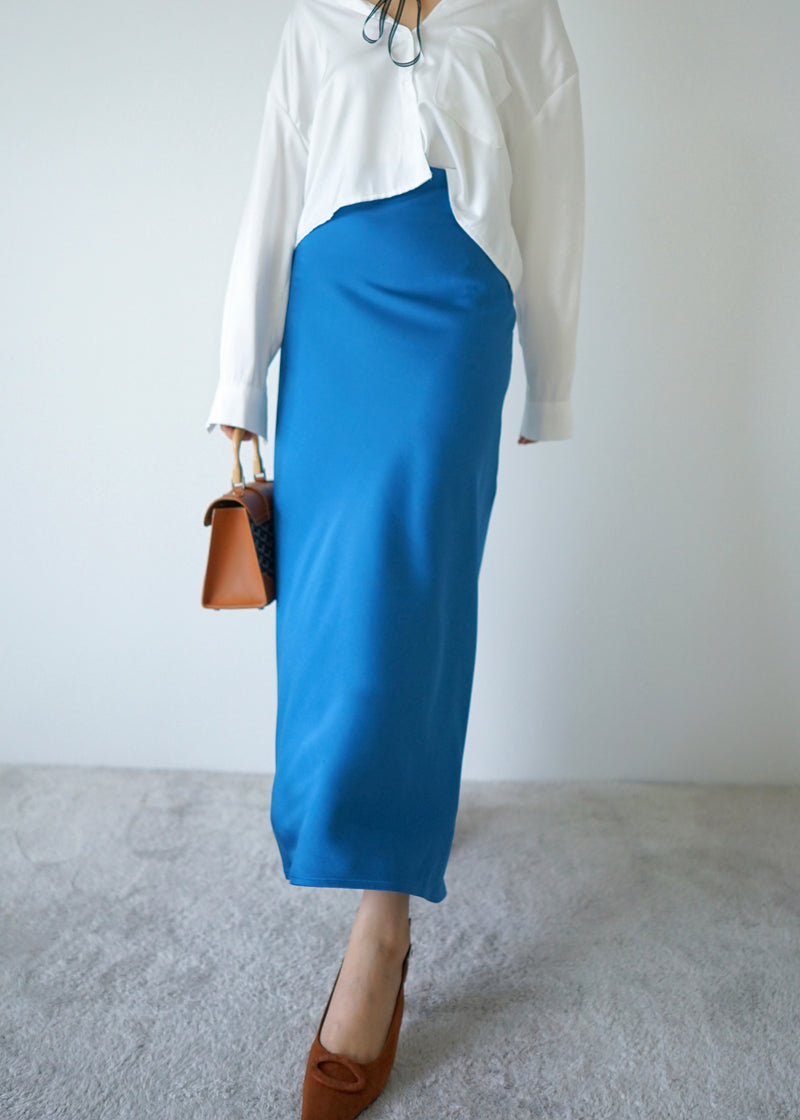 shasha satin maxi skirt