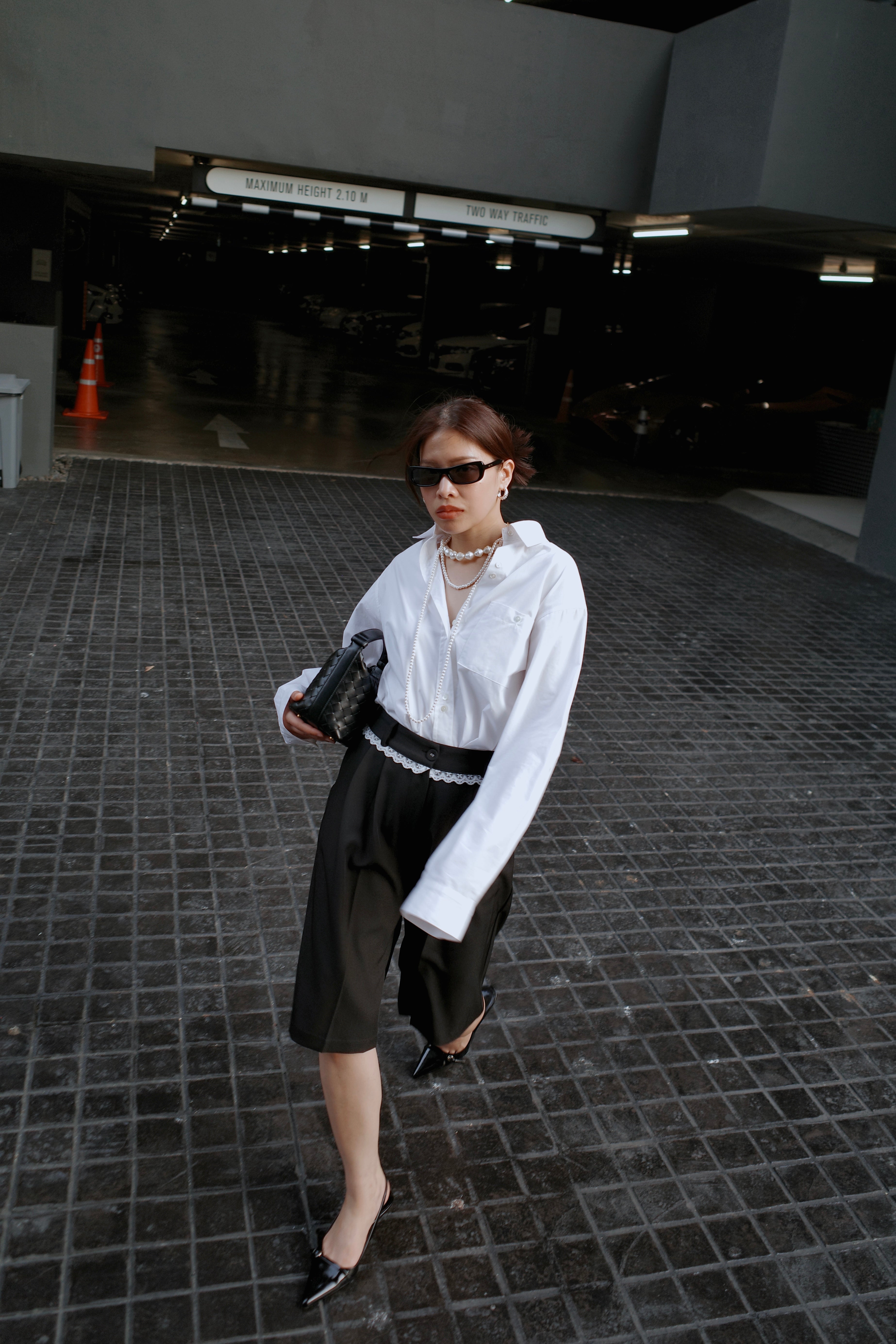double button plain shirt