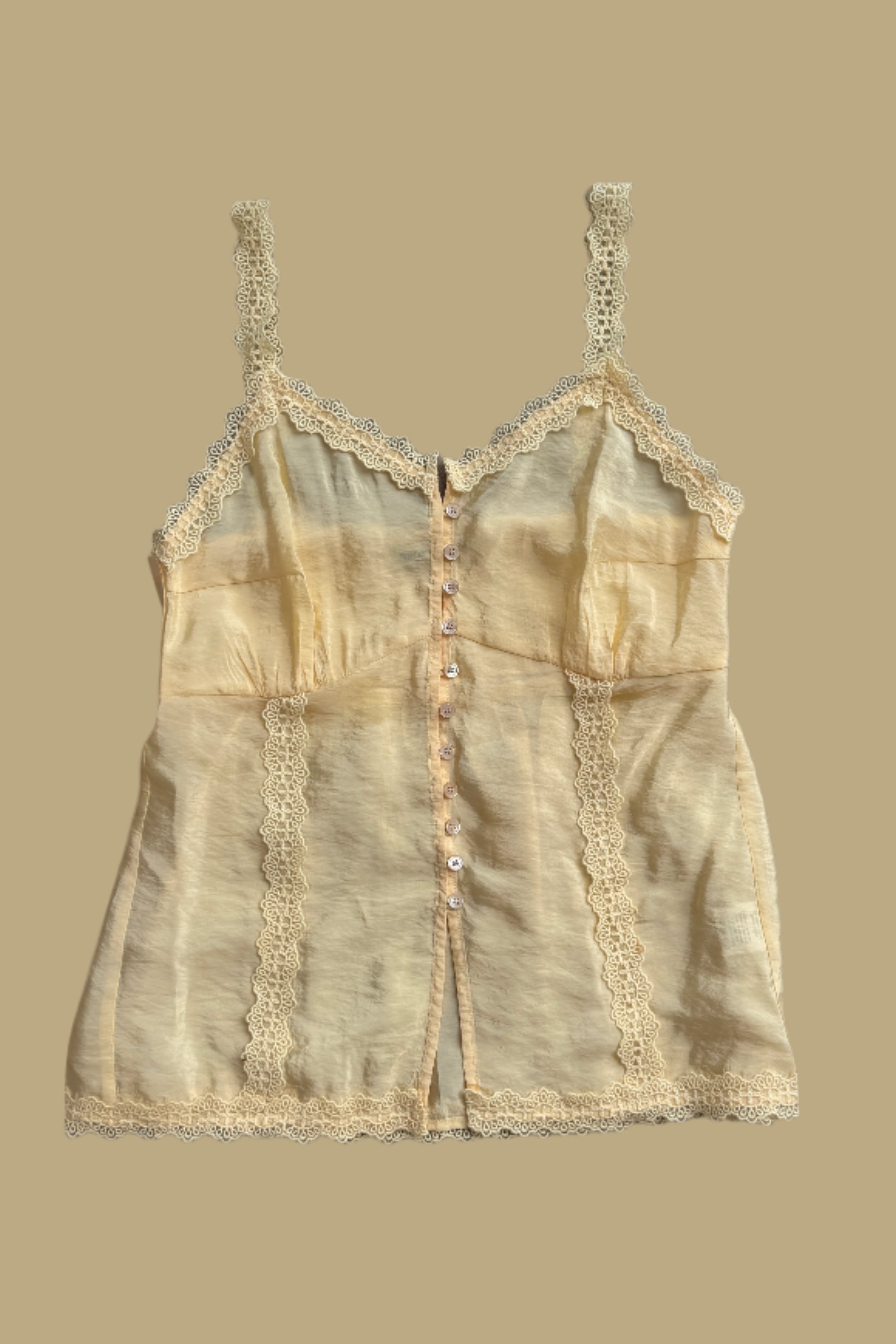 Baby lace-trimmed camisole top