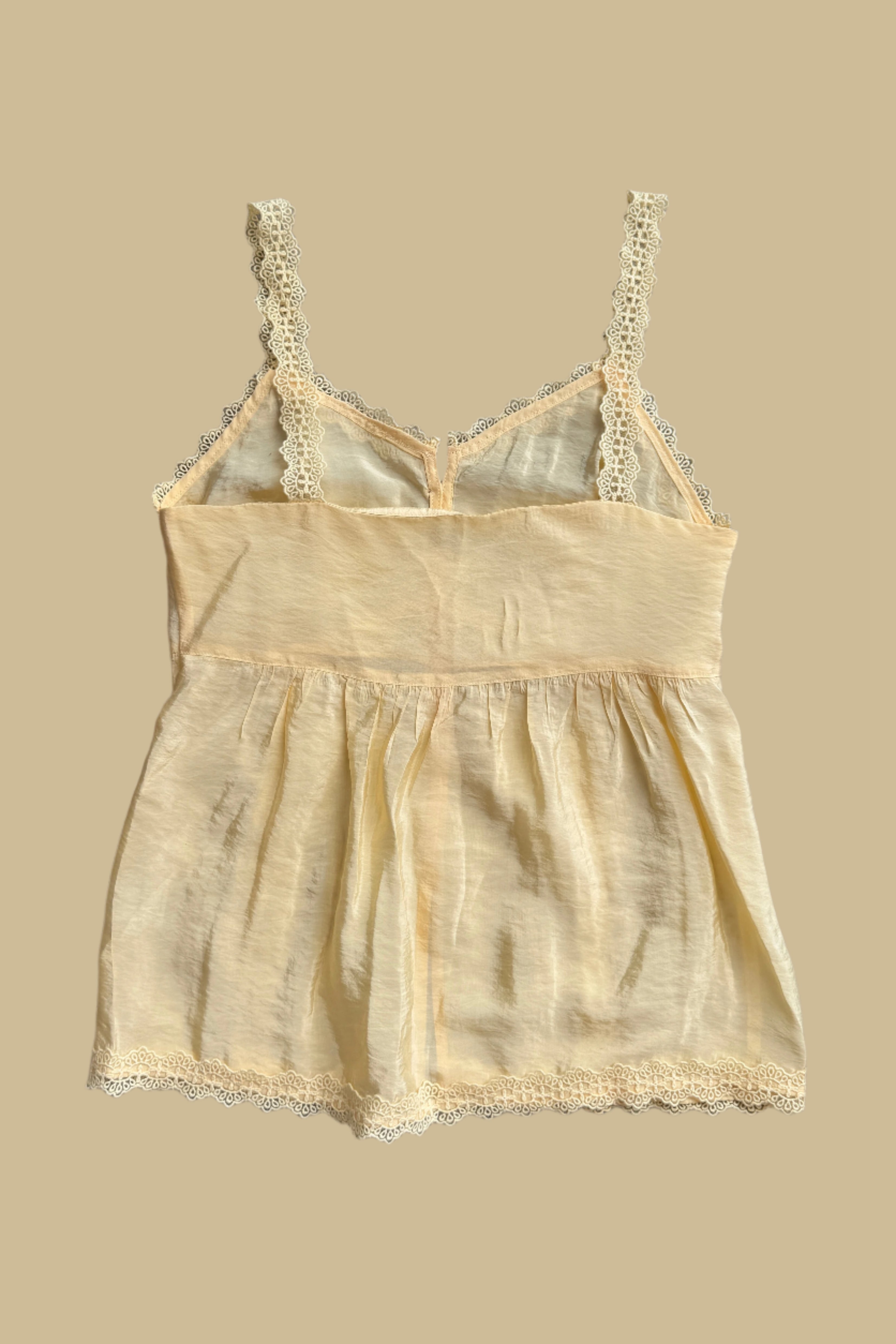 Baby lace-trimmed camisole top