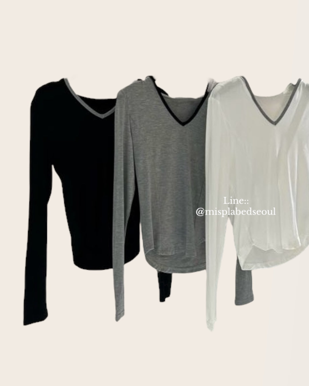 Hood v neck soft tee