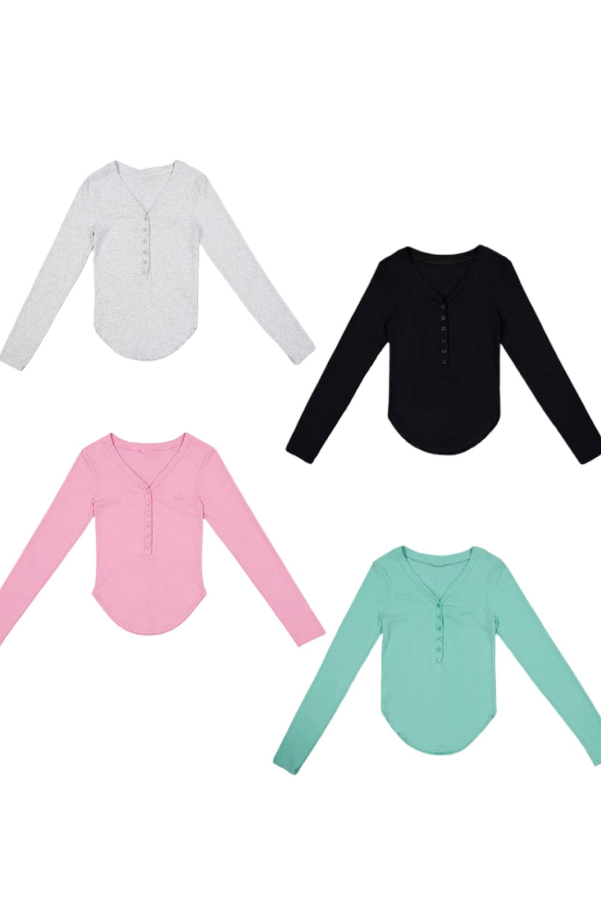 Nara Soft Button V-Neck Top